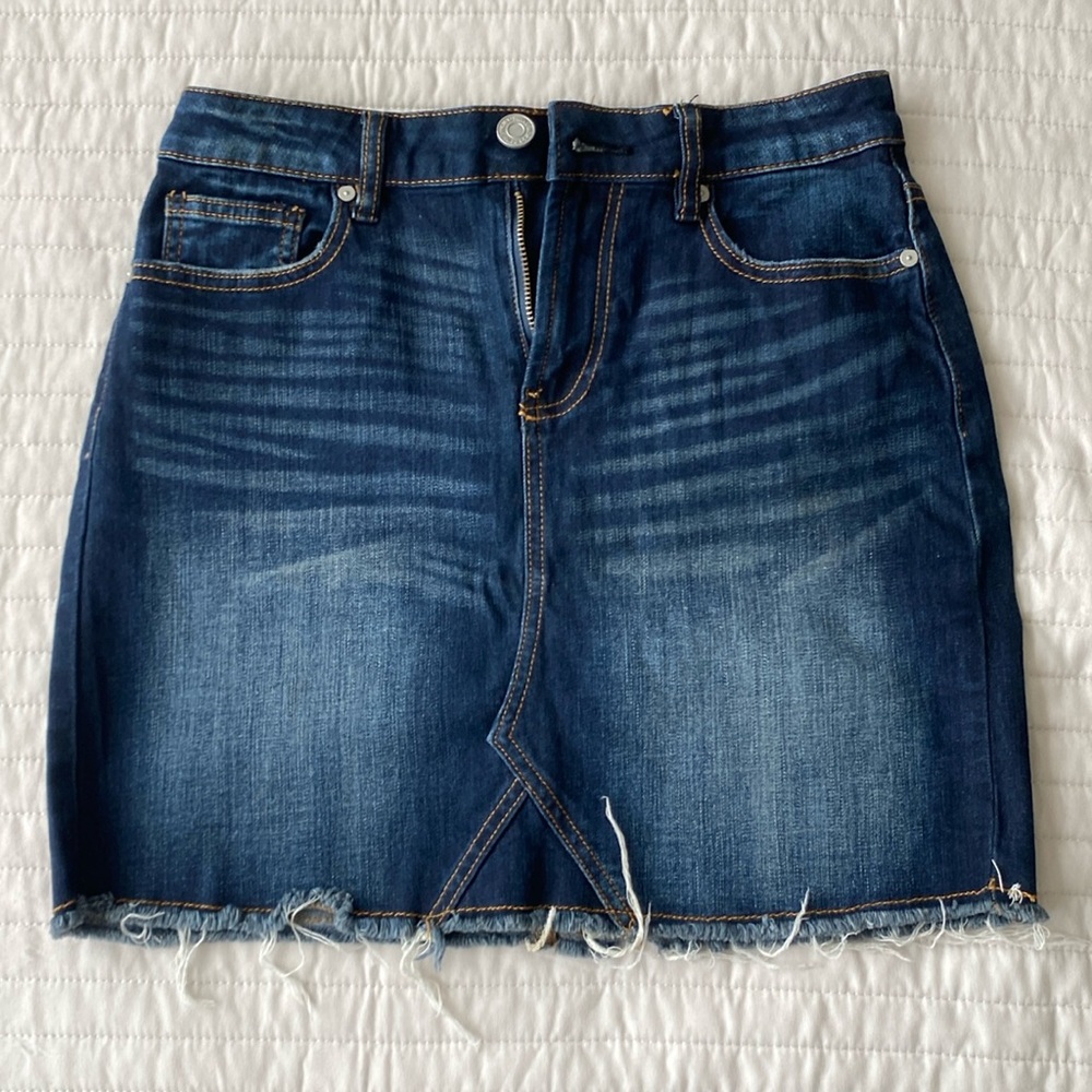 Denim mini skirt